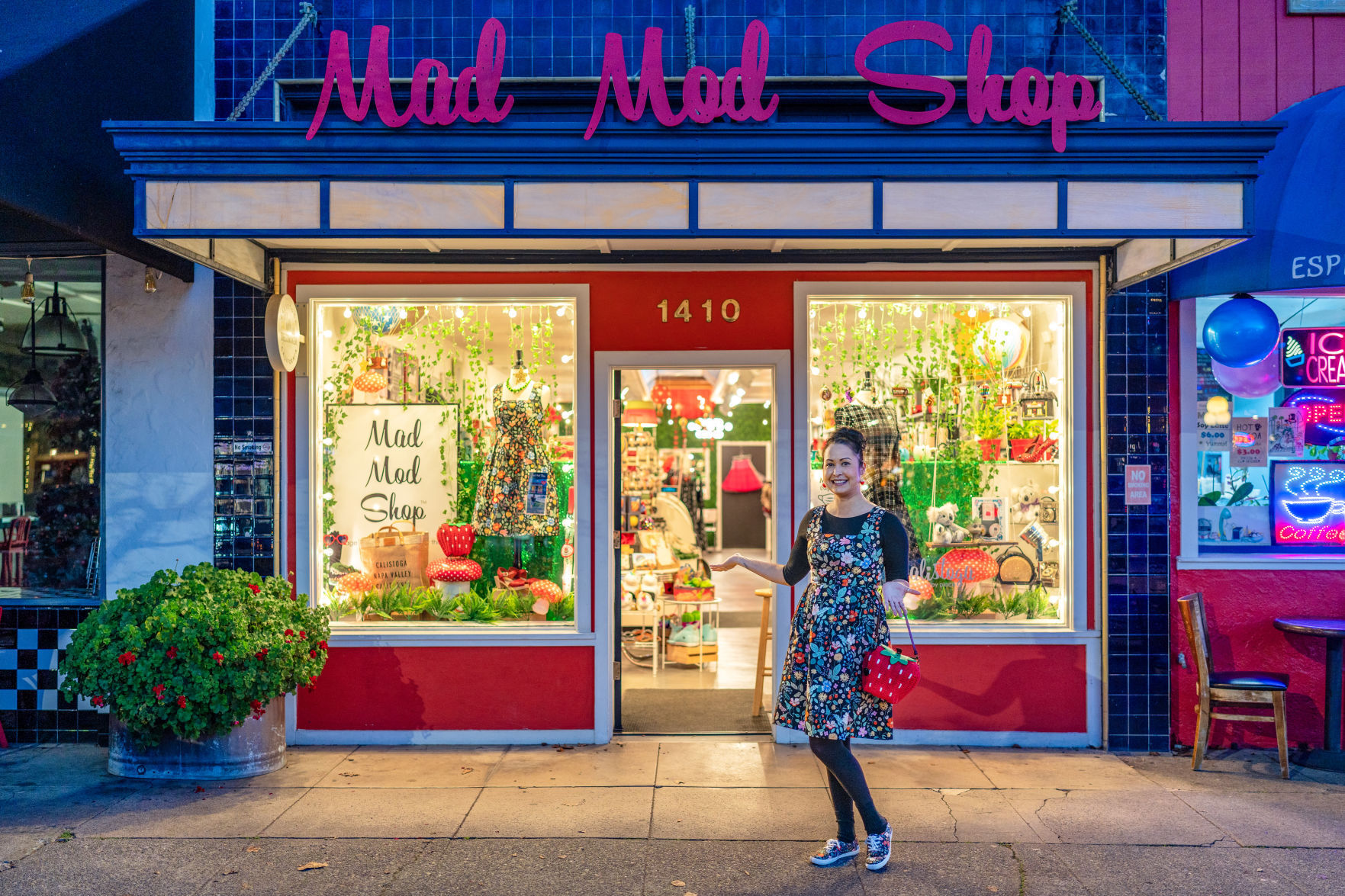 Mad Mod Shop in downtown Calistoga